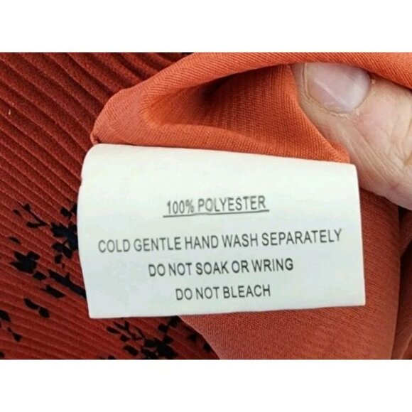 Saints + Secrets Red Floral Ruffle Mini Dress Size Medium - Picture 6 of 6